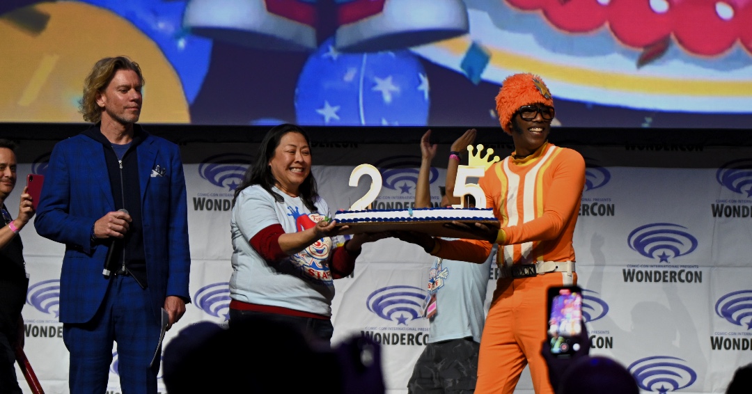 Image from Wondercon 2023 of DJ Lance Rock