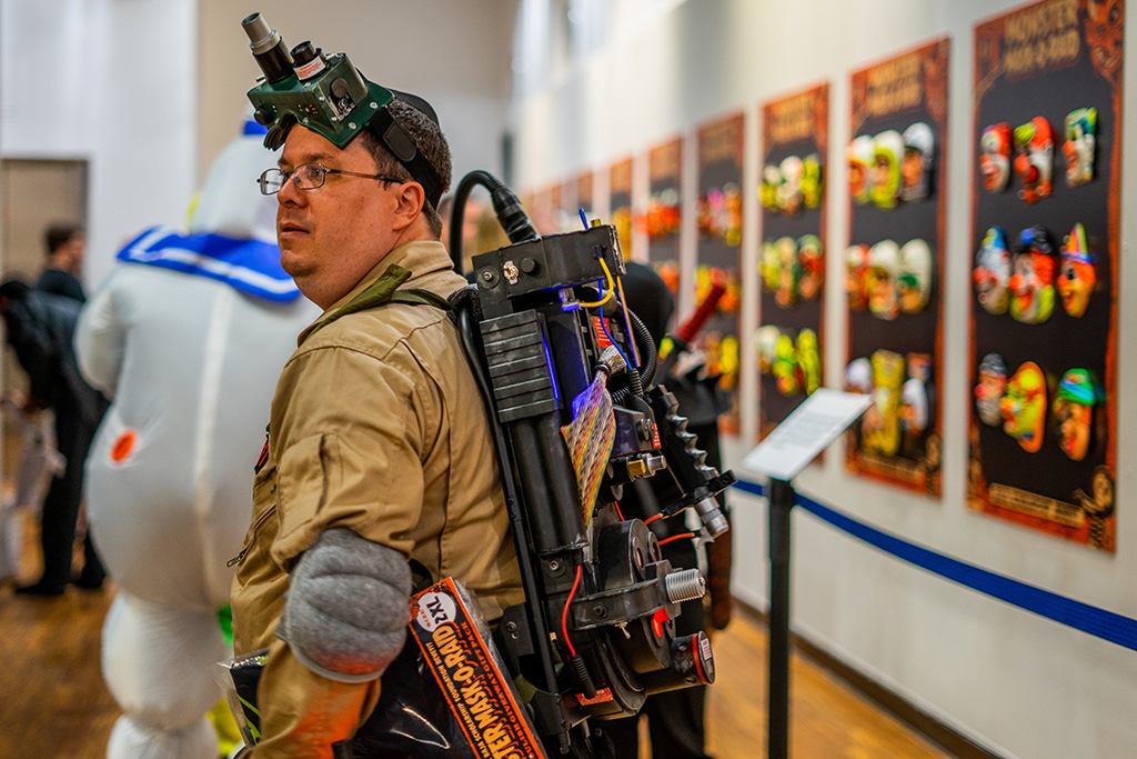 Comic-Con Museum Ghostbusters cosplay.