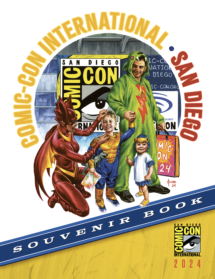 Immagine della copertina del libro di souvenir del Comic-Con 2024